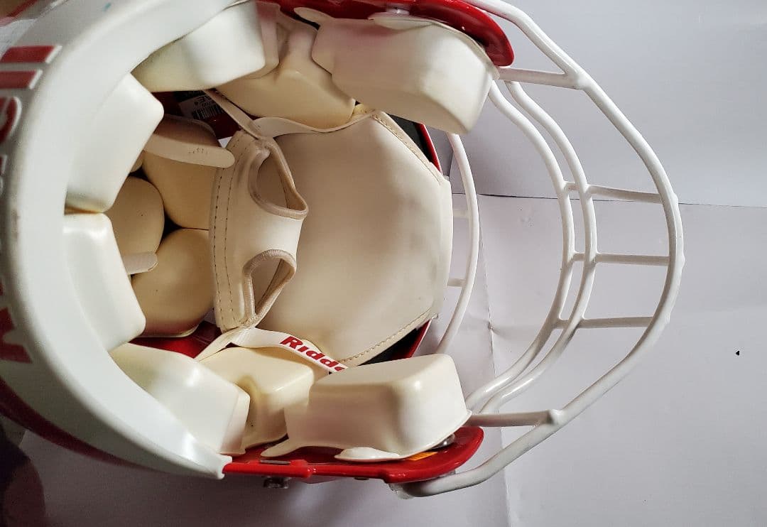 【美品】Riddell アメリカンフットボールヘルメット 赤