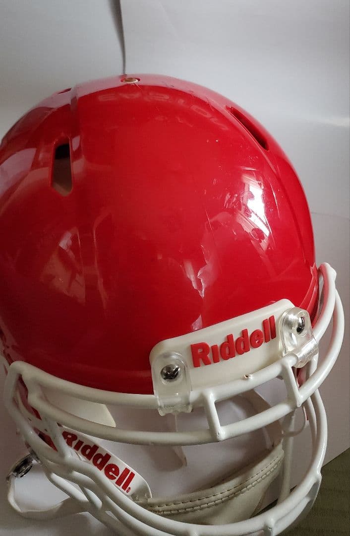 【美品】Riddell アメリカンフットボールヘルメット 赤