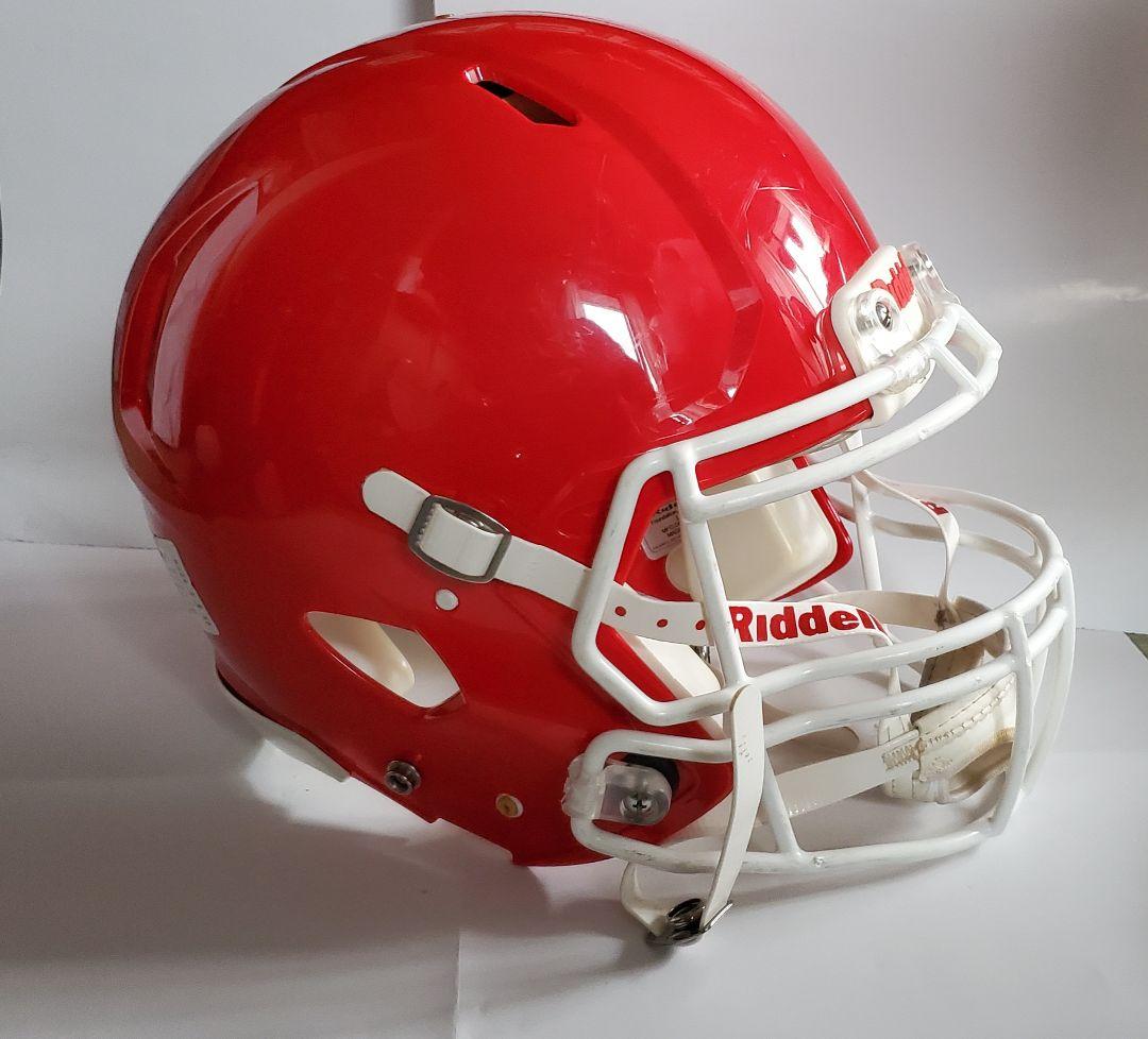 【美品】Riddell アメリカンフットボールヘルメット 赤