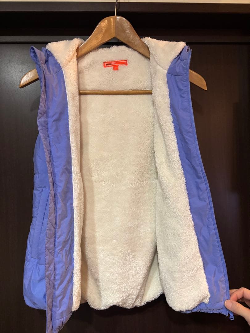 美品！BEAMS GOLF ダウン　上下セット　フード付きベスト スカート　M