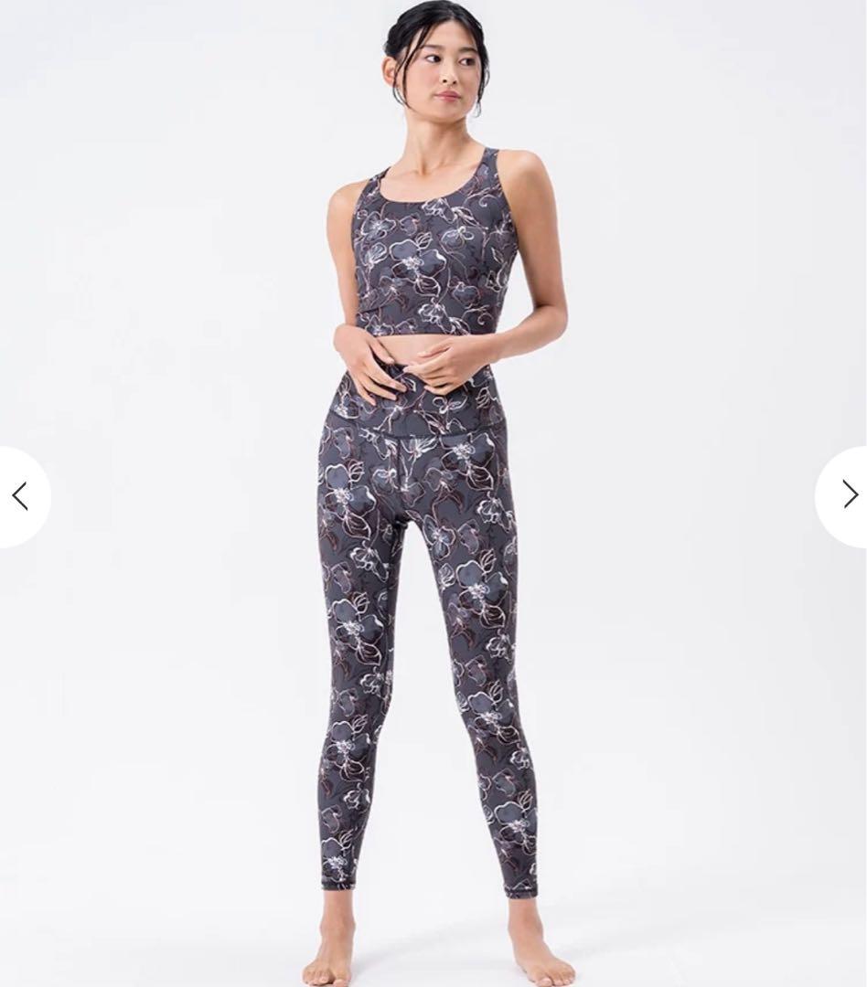 【新品】LAVA 花柄ブラトップ ヨガウェアＬサイズ