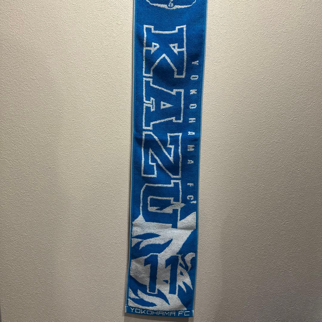 三浦知良　サイン入りカード　横浜FC 2018 記念Tシャツ タオマフ　セット