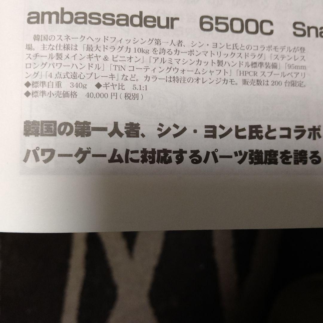 アブガルシア アンバサダー 6500CSH スネークヘッド コリア 限定モデル