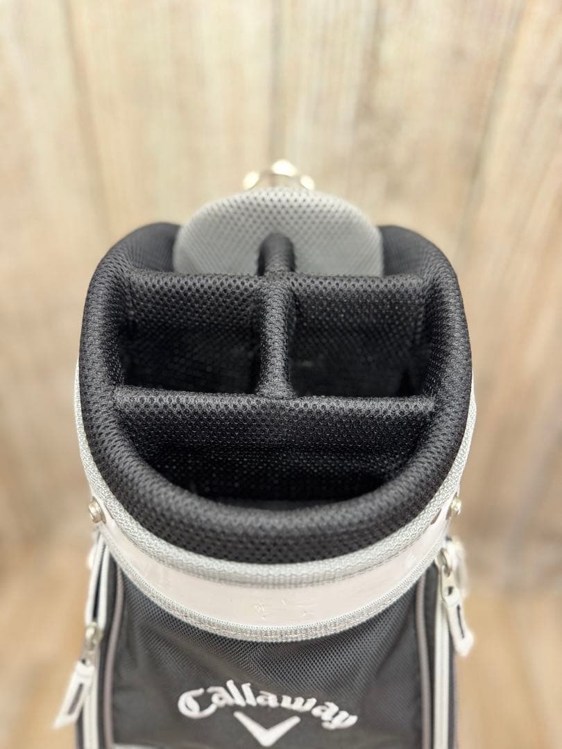 Callaway Solaire シンプル白黒 キャディバック ＋ ヘッドカバー