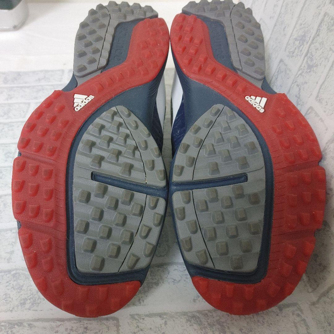 adidas ゴルフシューズ bounce ホワイト/ネイビー/レッド