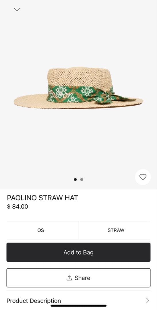 最終値下げ‼️「PAOLINO STRAW HAT」（Malbon Golf）