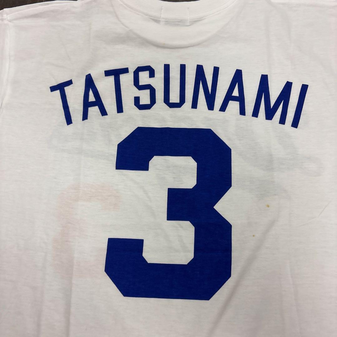 中日ドラゴンズ　立浪和義　Tシャツ　野球　古着8SM2