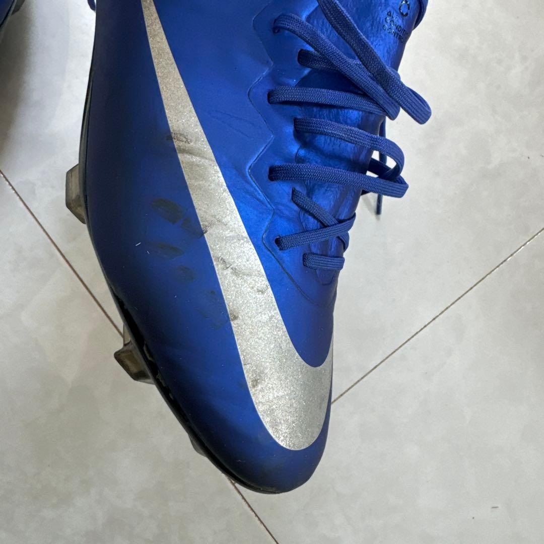 【レア】Nike CR7 青 シルバー スパイクシューズ 収納袋付き