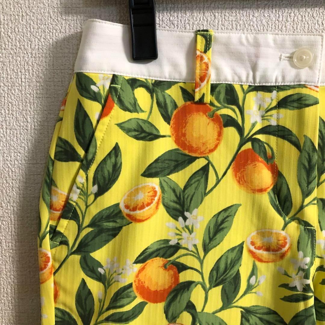 キャロウェイ ゴルフ 夏用 パンツ イエロー系 ボタニカル Sサイズ