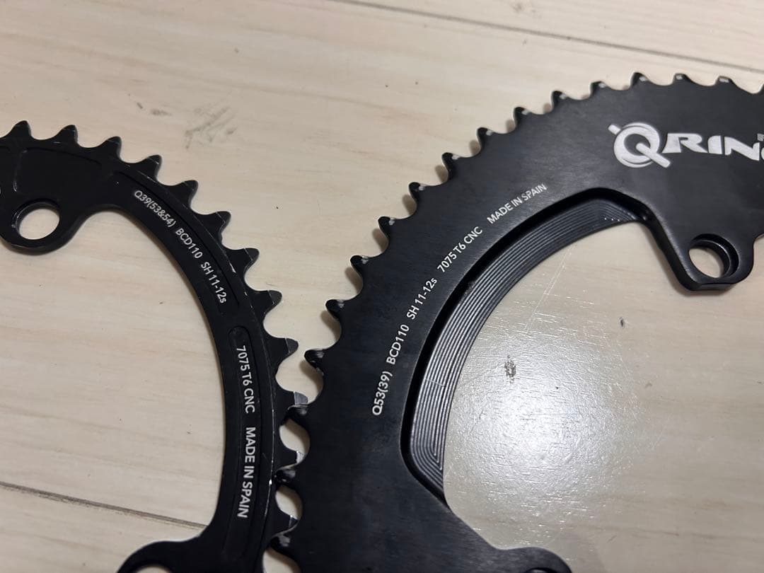 パーツ rotor 53/39 Q RINGS BCD110x4 12-11s 2