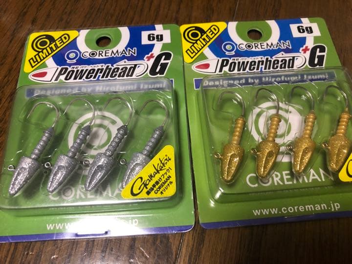 コアマン アルカリダートヘッド パワーヘッド ジグヘッド 銀金粉 2467g