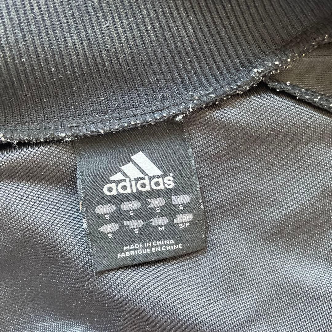 00s adidas ベルベット　ベロア　ジャージ　セットアップ ブラック