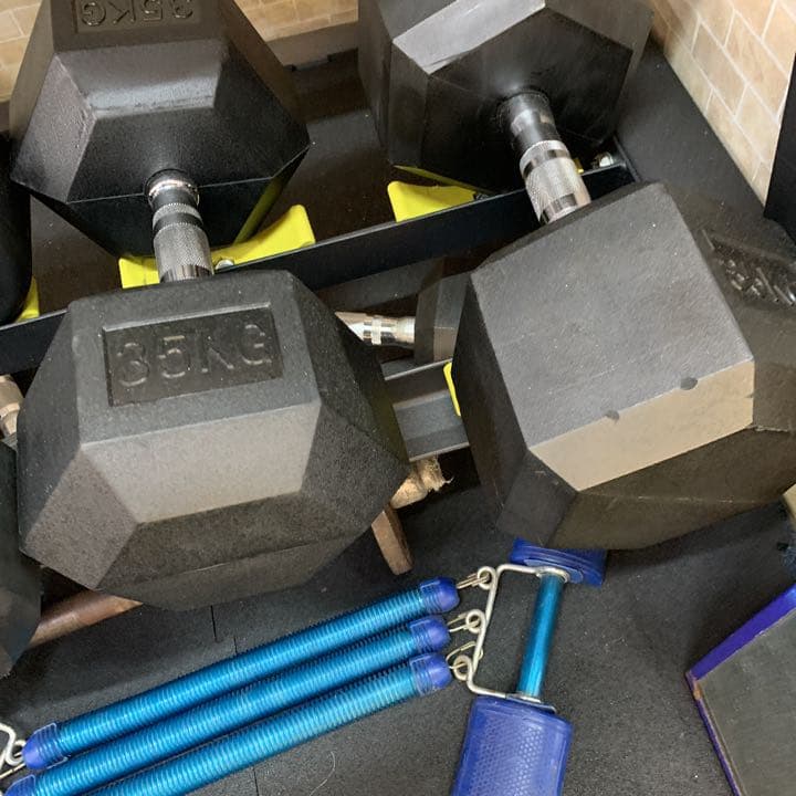 ラバーヘックス  ダンベル　5kg 7.5kg 10kg