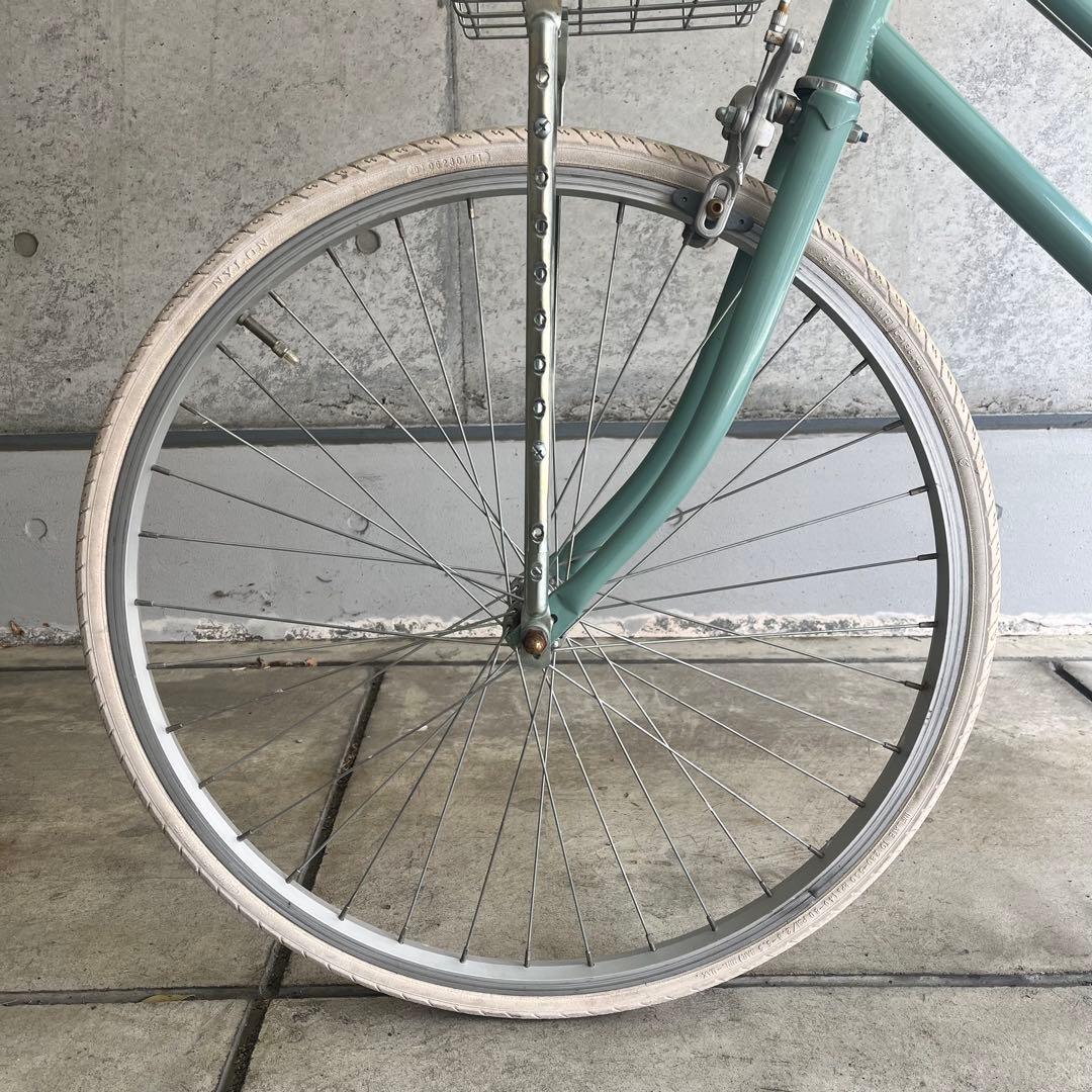 tokyobike 26 ブルーグリーン シングル カゴ付