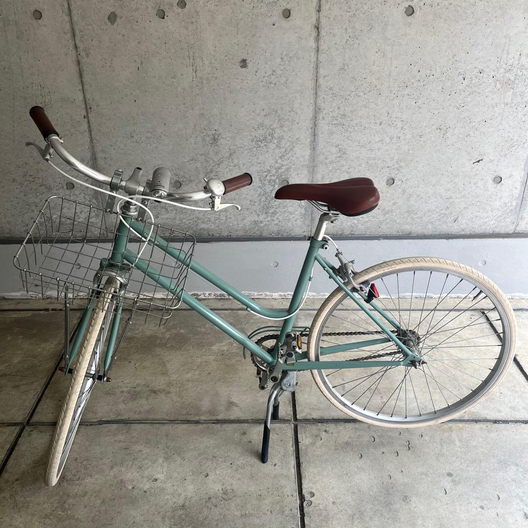 tokyobike 26 ブルーグリーン シングル カゴ付
