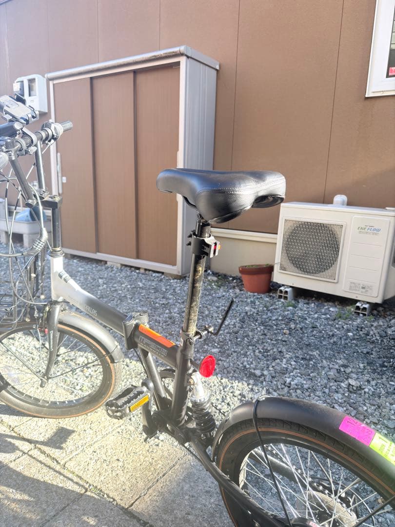 折りたたみ自転車 ホワイト・ブラック