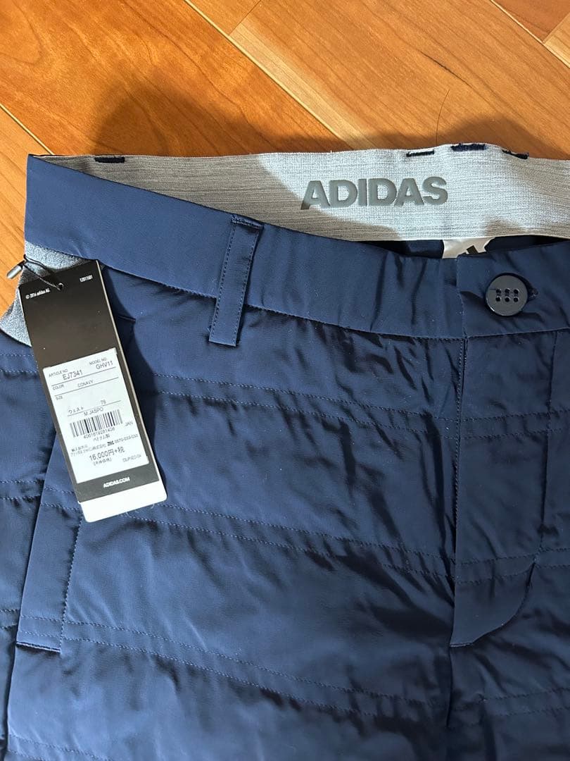 ADIDAS ネイビー ゴルフパンツ 新品タグ付き