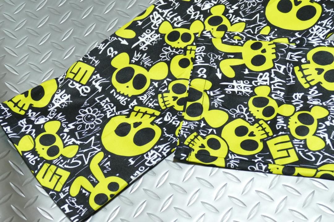★新品★ラウドマウスゴルフ★ストレッチツイル柄パンツ★XL★アニマルスカルズ