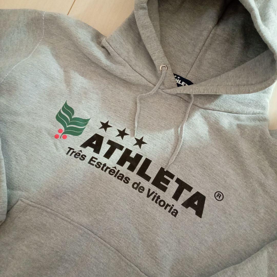 美品《ATHLETA 》製★定番厚手裏起毛スウェットパーカー★グレー★Lサイズ★