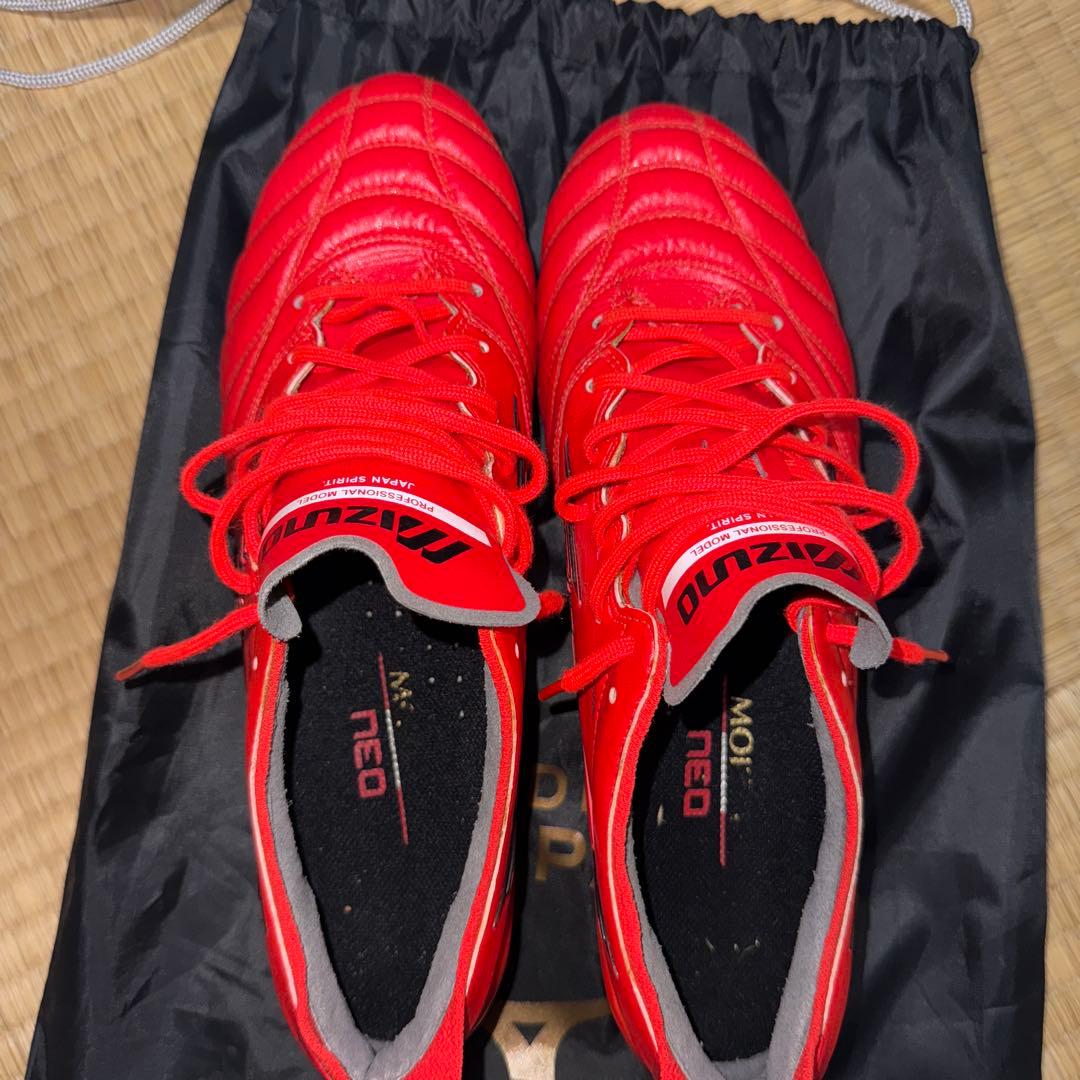 Mizuno Morelia Neo レッド 取り替えスパイク28cm