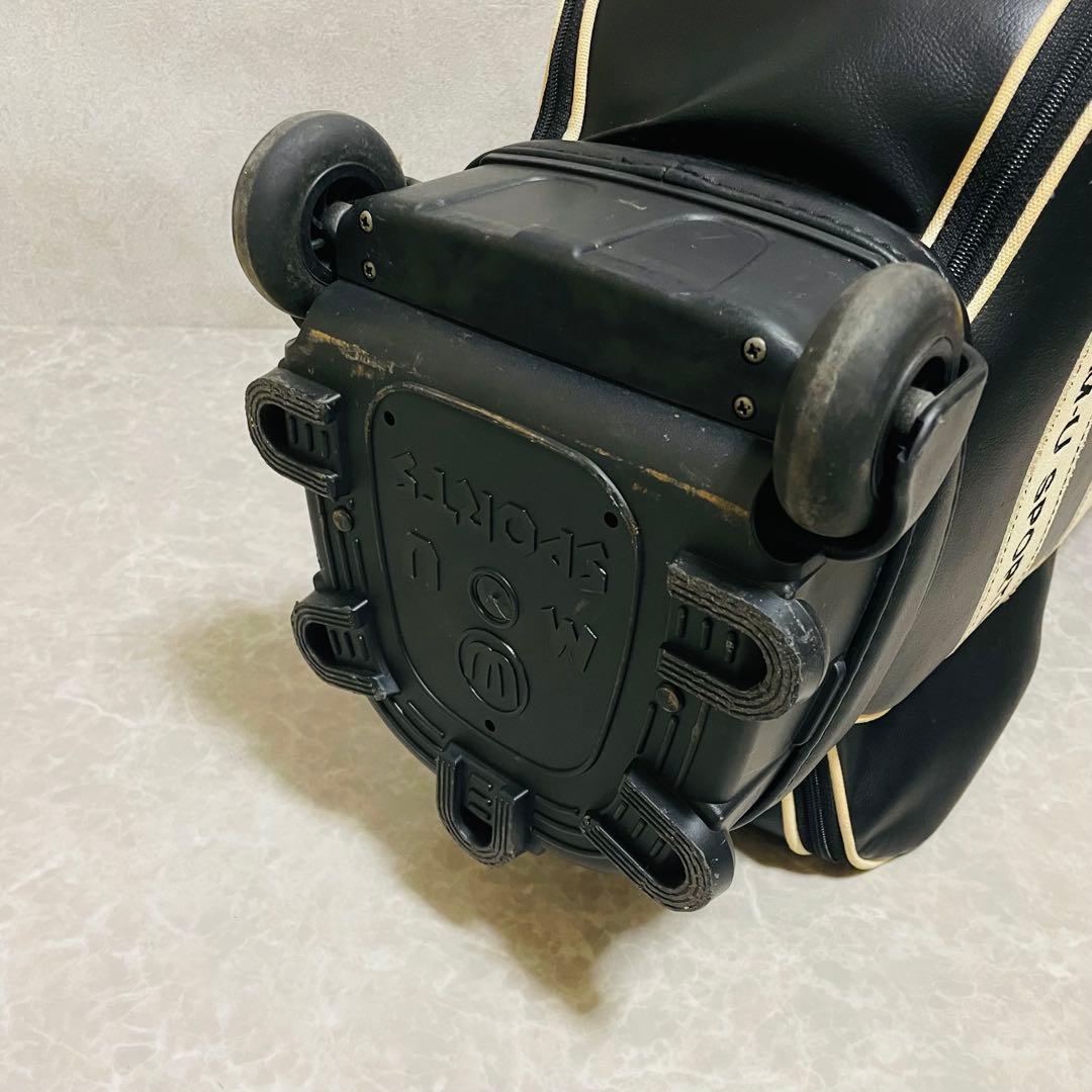 美品　エムユースポーツ カート付きキャディバッグ ゴルフバッグ ミエコウエサコ