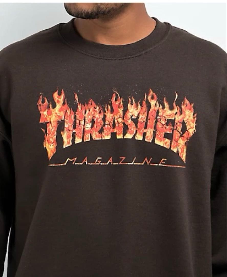 【新品 日本未発売品】THRASHER Inferno Crewneck XL