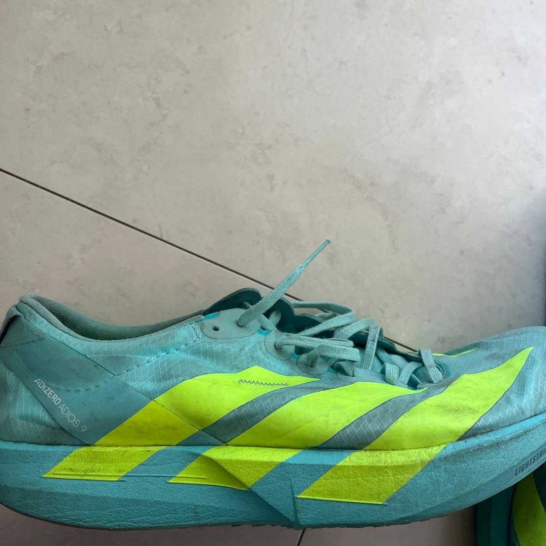 ADIZERO Japan9ランニングシューズ ライトブルー/イエロー