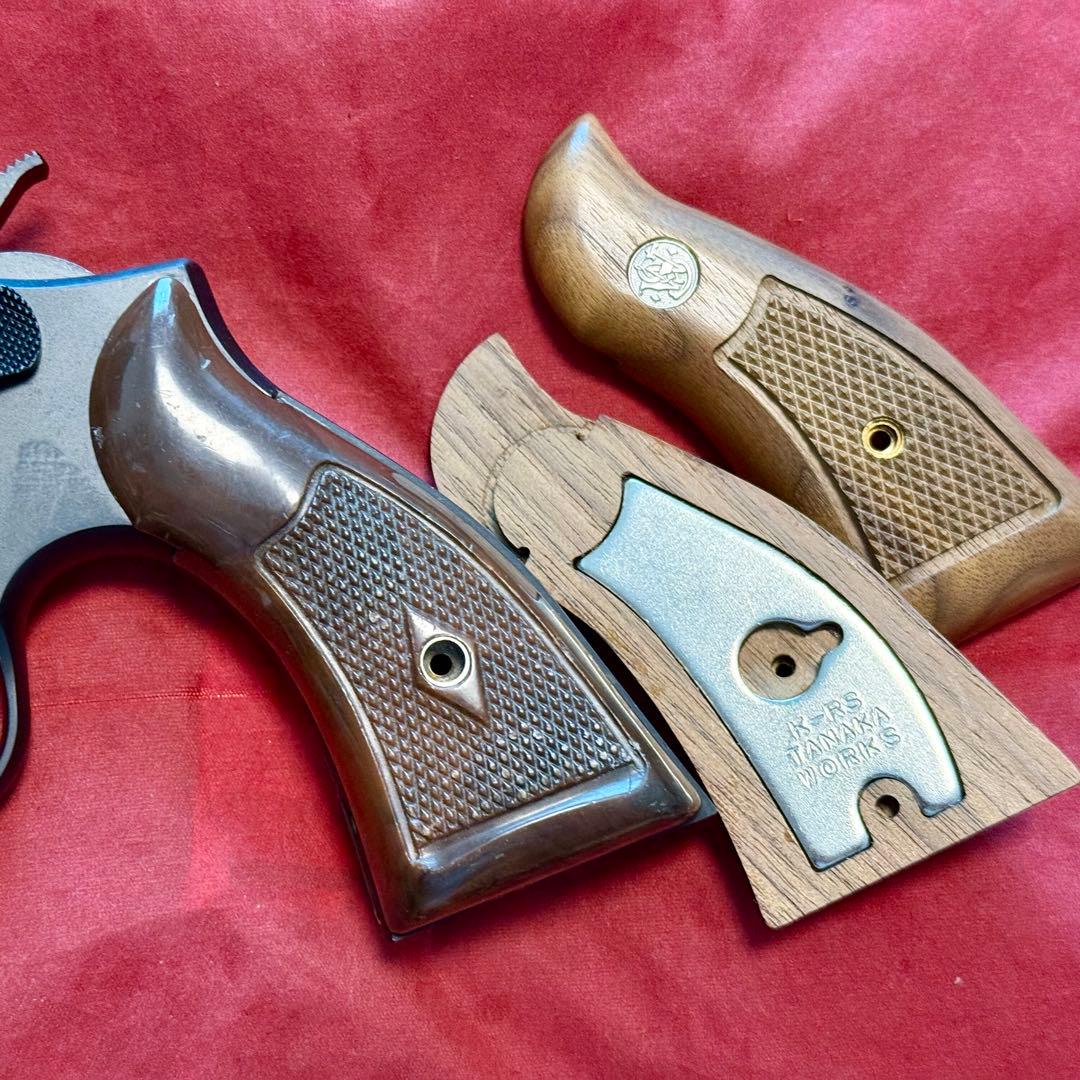 S&W Kフレーム対応 ベークライト製 グリップ ジャンク