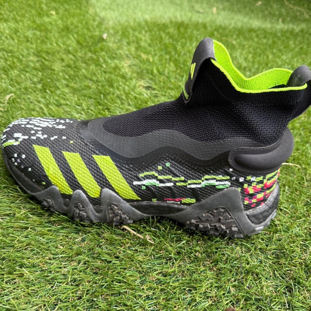 【備品】adidas ゴルフシューズ ブラック/ライム