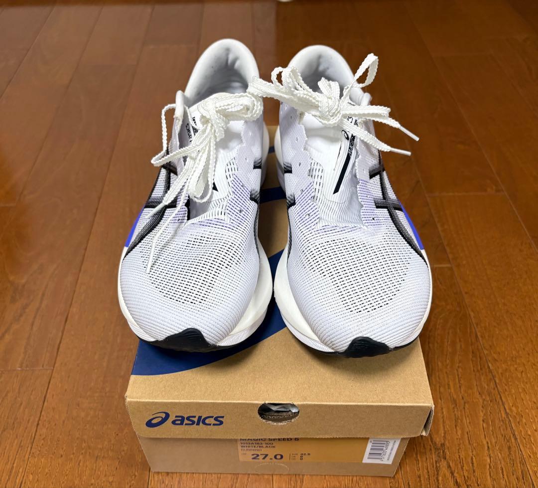 asics MAGICSPEED5 White/Black 27.0㎝