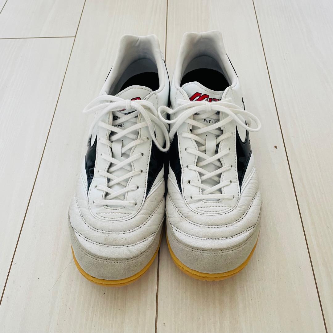 MIZUNO モレリア IN フットサル カンガルー革 白黒 28.0cm