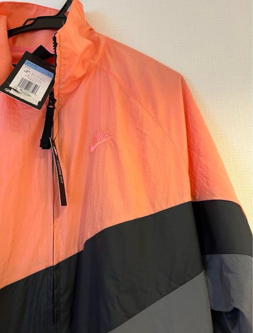 新品　希少　NIKE ナイロンジャケット　ウィンドブレーカー　オレンジ　グレー