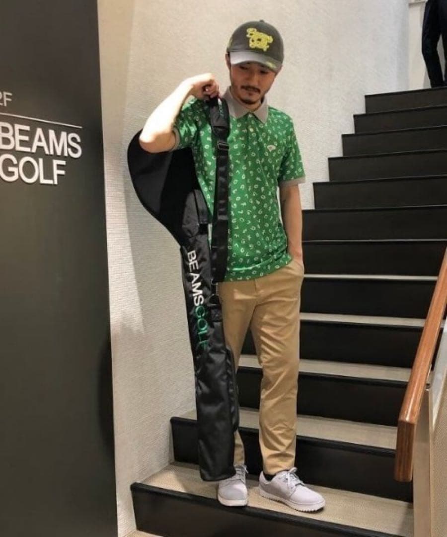 【BEAMS GOLF ビームスゴルフ 】ロゴ刺繍クラブケースメンズ レディース