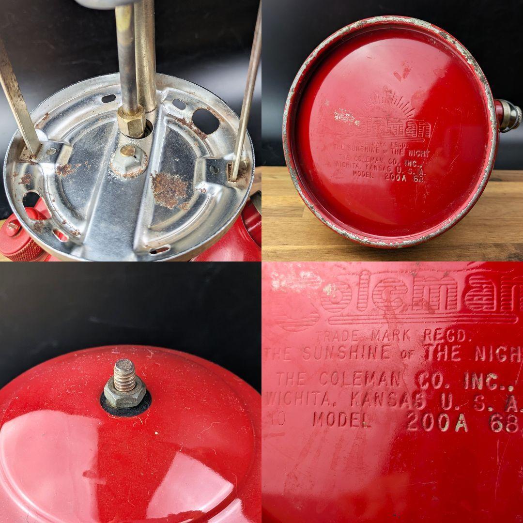H*o様 当時箱付★コールマン200A 1968年10月製 赤 ビンテージ 美品