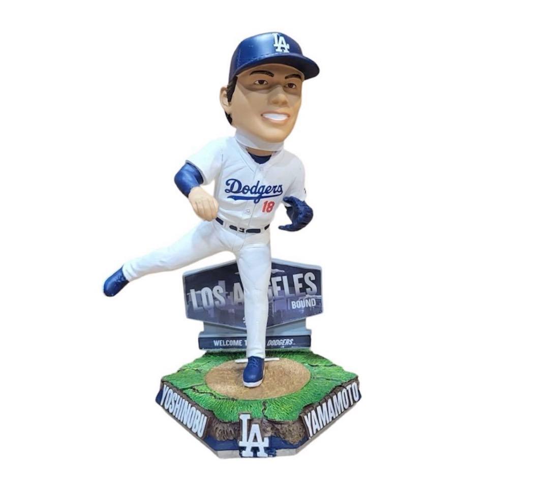 山本由伸　ボブルヘッド　ドジャース 新品　バブルヘッド　ワールドシールドMVP