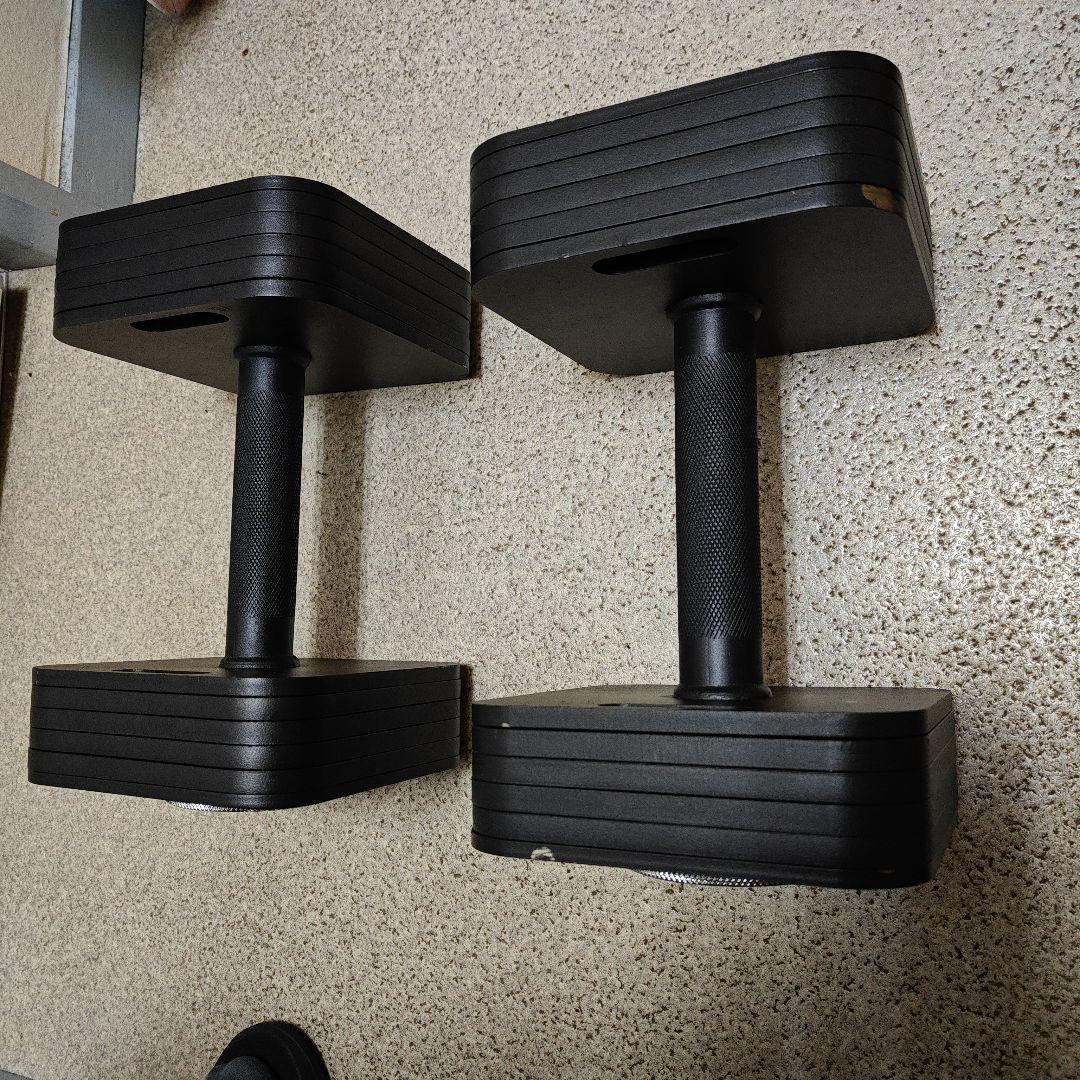 MOJEER 四角い 可変式ダンベル 24kg １つ その1