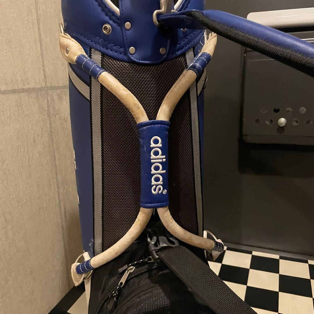 adidas キャディバッグ 3本線 フード付き