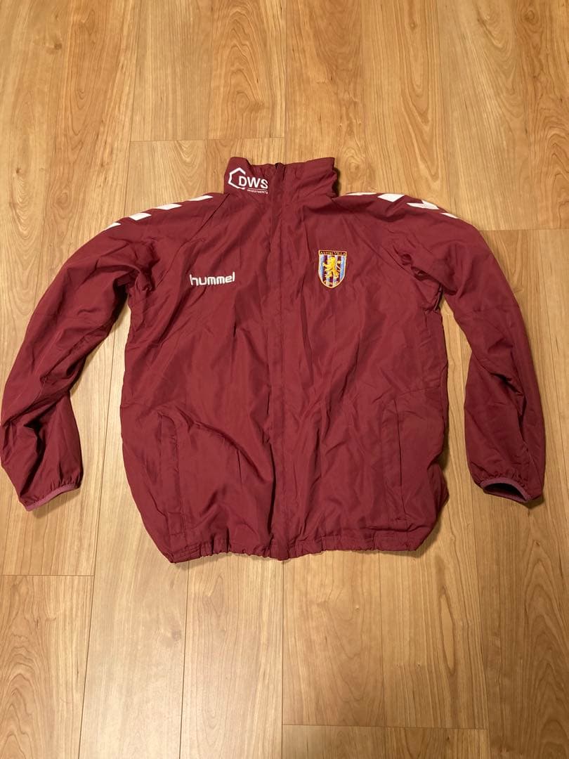 アストンヴィラ Hummel ナイロンジャケット 古着　L