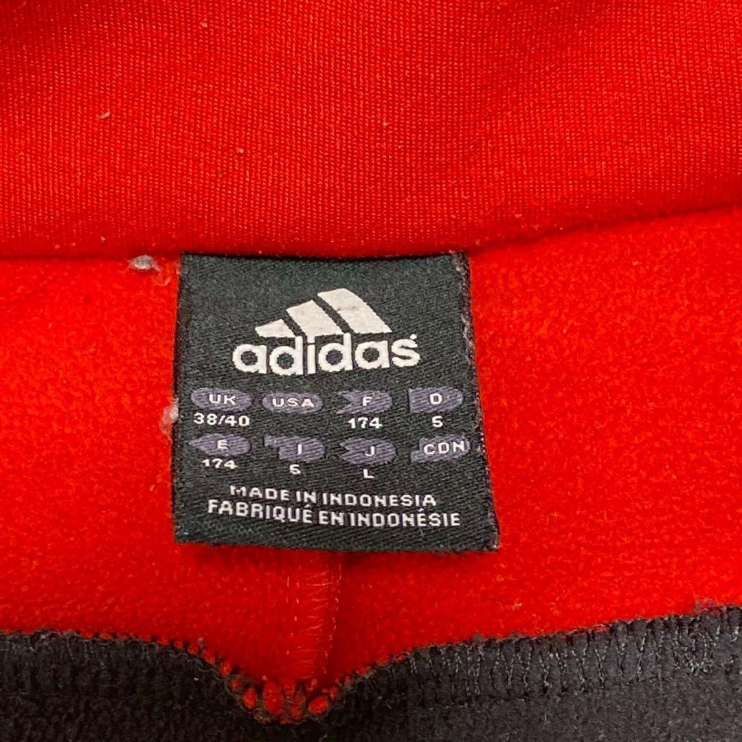 ACミラン adidas ハーフジップ トレーニングウェア Lサイズ上下セット