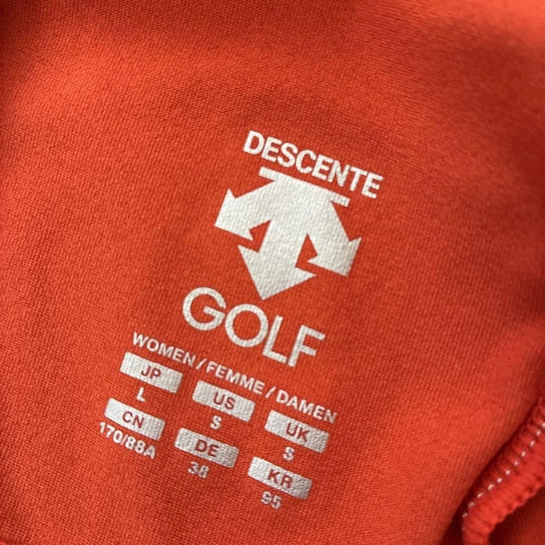 DESCENTE GOLF レディースシャツ L オレンジ