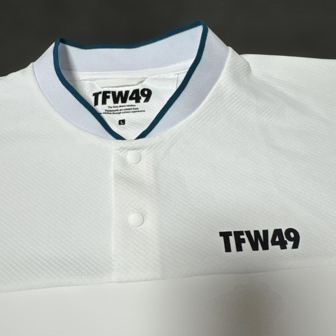 新品 TFW49 六分丈の袖シャツ ホワイト