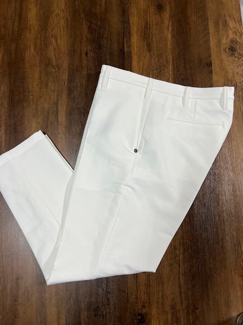 【美品】ブリーフィング　ストレッチロングパンツ　L ホワイト