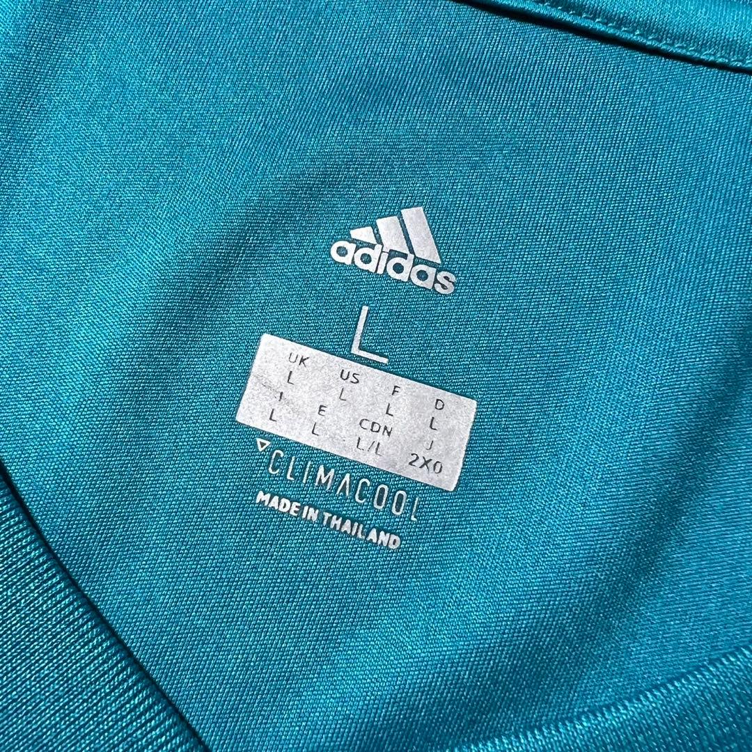 adidas レアルマドリード サッカーシャツ L CLIMACOOL 青