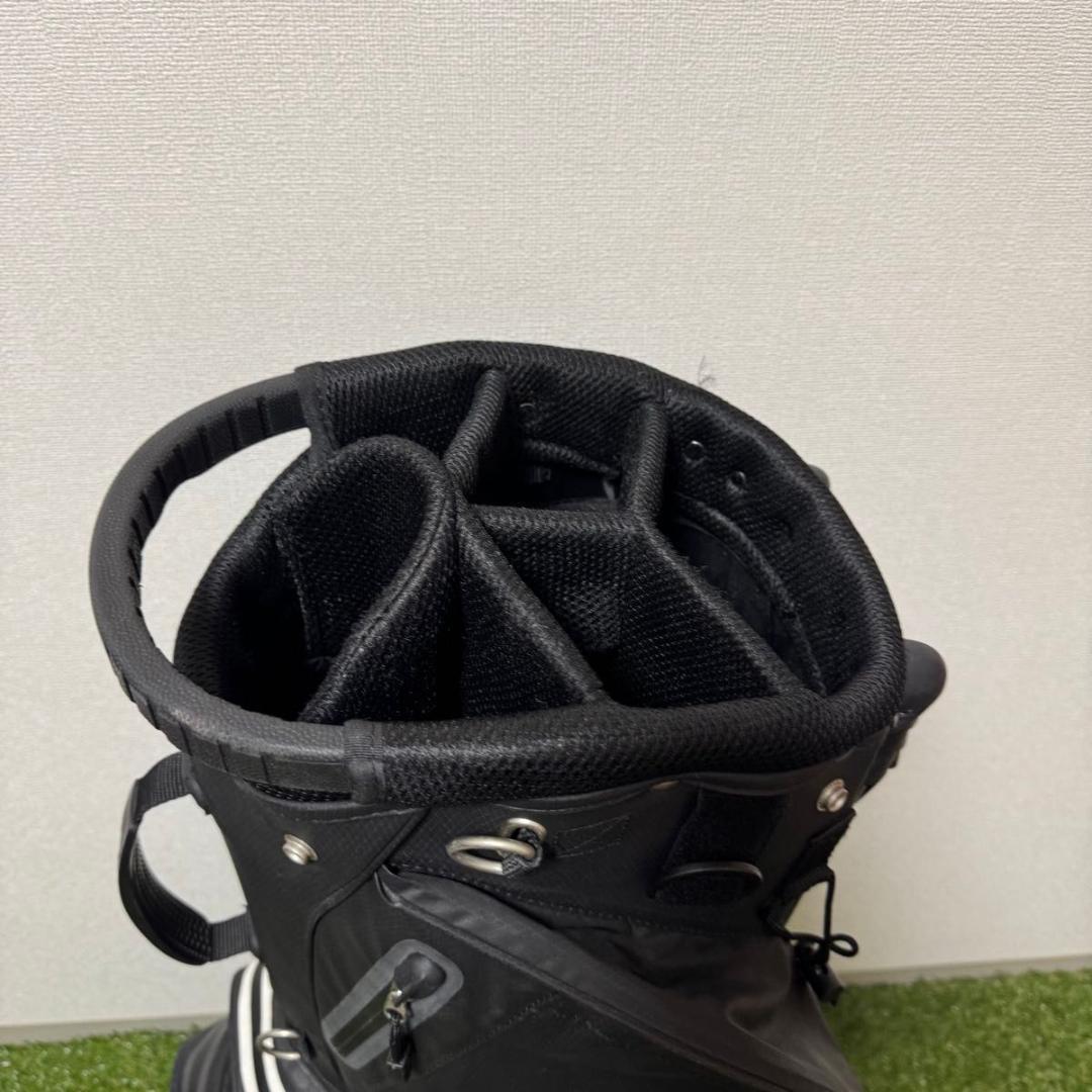 ecco エコー スタンド式 ゴルフバッグ キャディバッグ 防水 軽量 ブラック