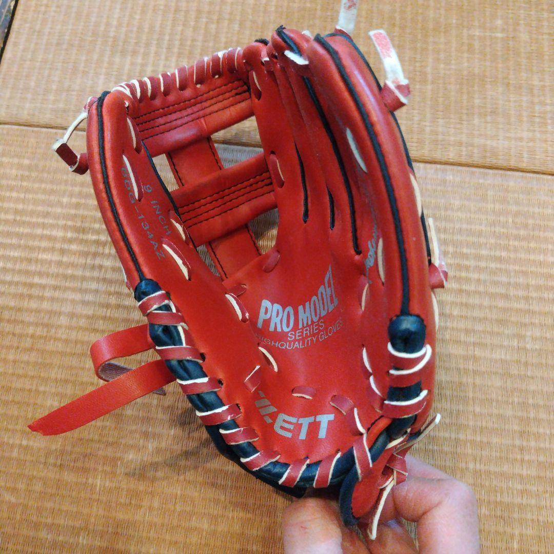 ETT プロモデルシリーズ 軟式グローブ レッド