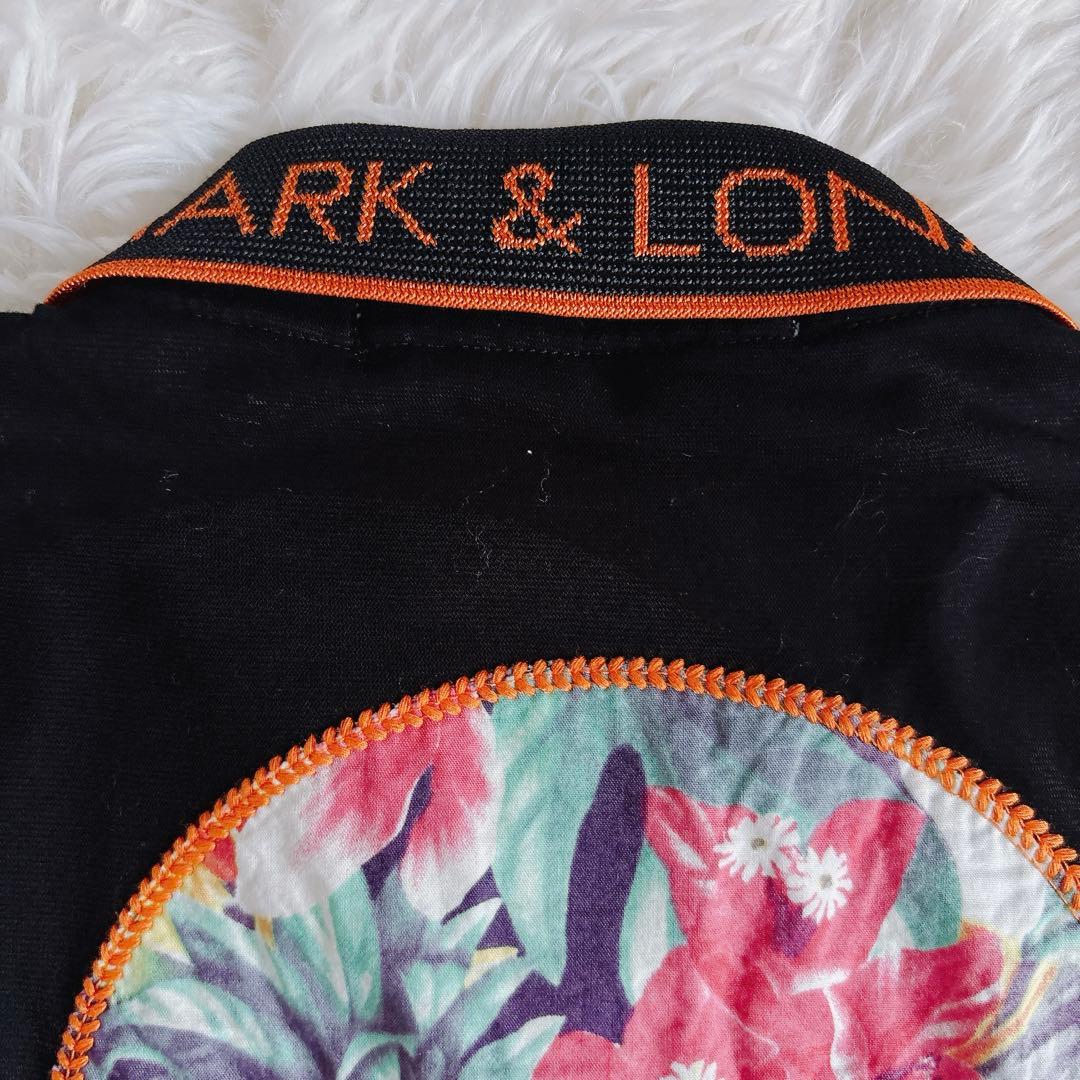 MARK & LONA 黒 ポロシャツ 綿100% 日本製 ゴルフ 半袖 M