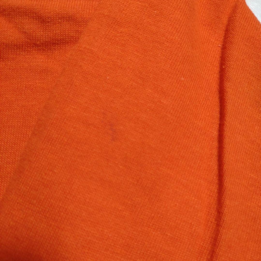 Russell Athletic 金タグ フットボールTシャツ オレンジ