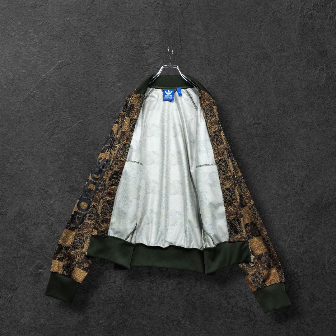 ★人気　アディダス　ジャージ　SST TT CHECKER ブラウン　L
