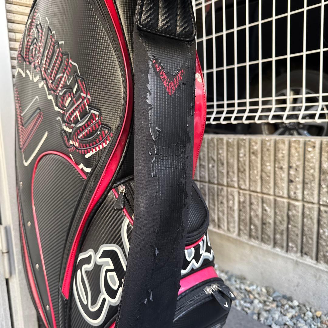 Callaway キャロウェイキャディバッグ ゴルフバック黒赤