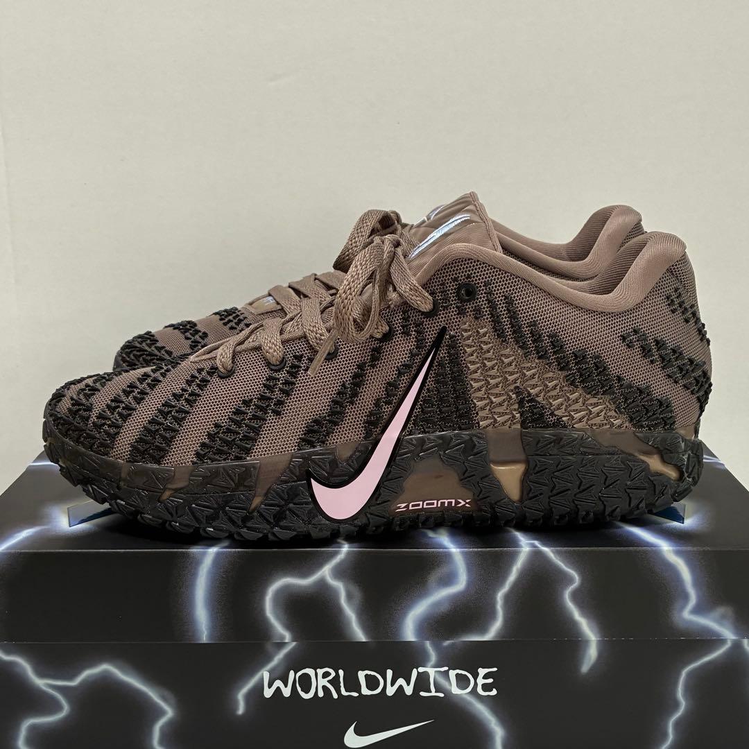 シューズ(男性用) Nike Ja3 Brown Pink 28.5cm US10 1/2